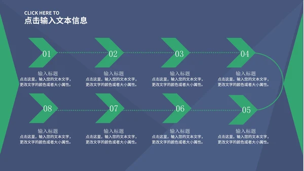 蓝色简约风总结汇报PPT模板