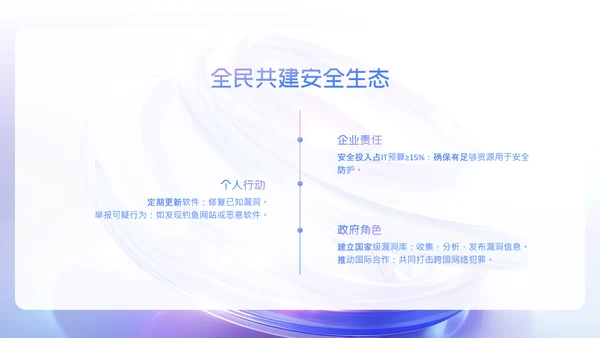 蓝紫色科技感简约网络安全教育PPT模版