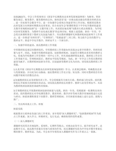 2021年市中学教学管理专业委员会工作计划.docx