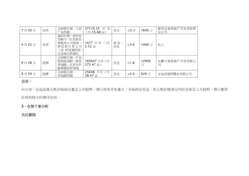 安徽定远县房地产市场专题研究报告.docx