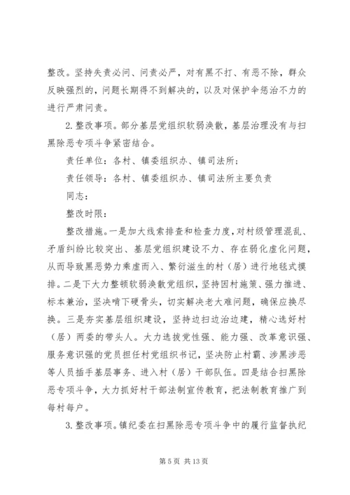 落实市委扫黑除恶专项巡察组反馈意见的整改方案.docx