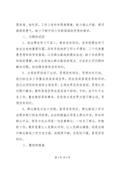 反四风自查报告 (2).docx