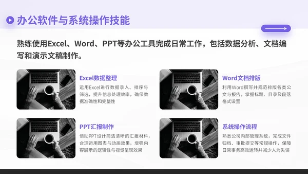 紫色简约风暑期社会实践报告PPT模板