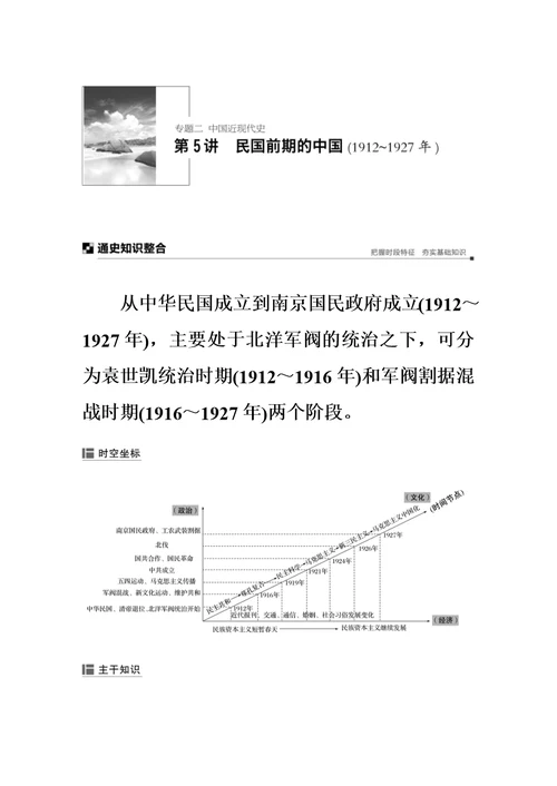 2019年高考历史二轮专题复习测试题：专题二-中国古代史-第5讲