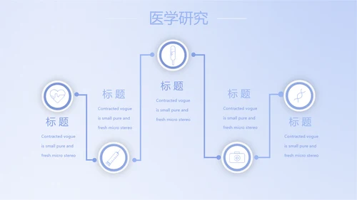 蓝色简约智能医疗工作总结汇报动态PPT模板