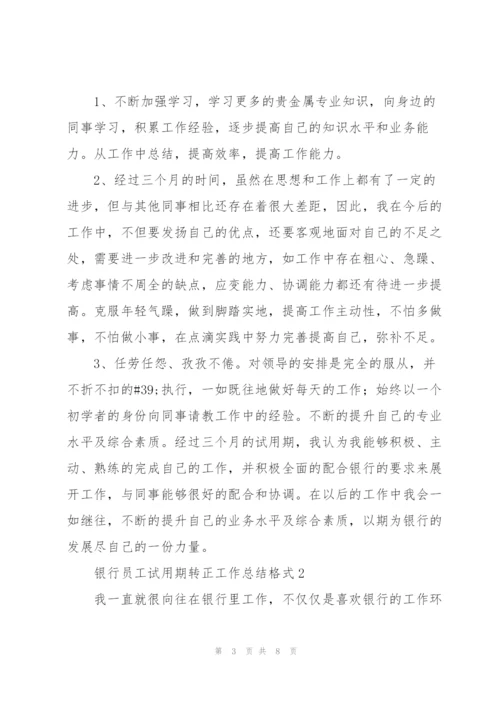 银行员工试用期转正工作总结格式.docx