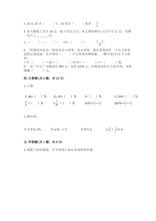 六年级下册数学期末测试卷附参考答案（研优卷）.docx