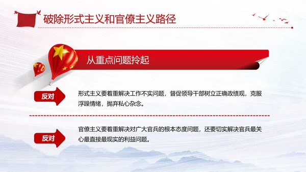 加强党的政治建设破除形式主义官僚主义PPT党课模板