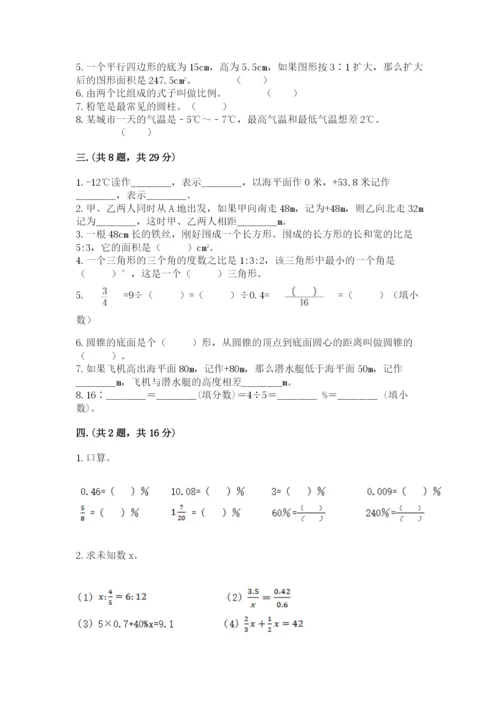 北师大版小升初数学模拟试卷带答案（实用）.docx