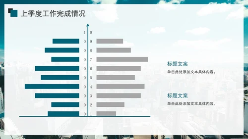 简约实景商务乘风破浪砥砺前行季度工作总结PPT模板