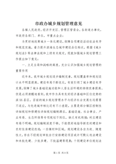 市政办城乡规划管理意见 (2).docx