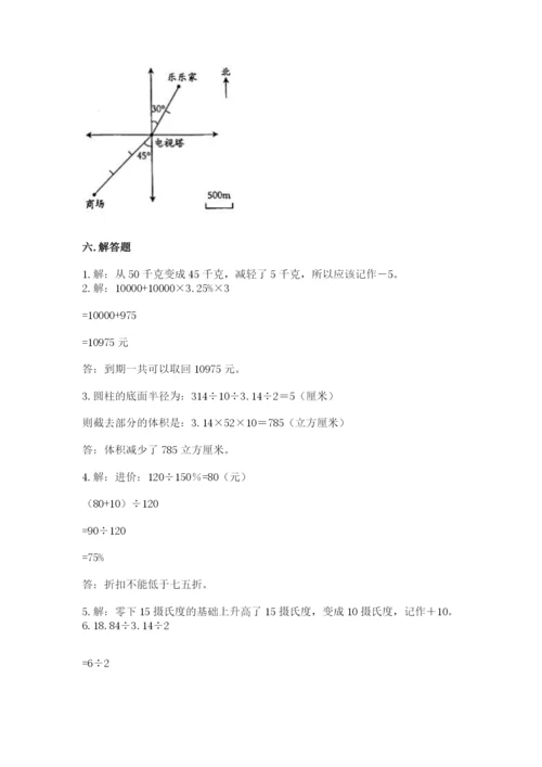 人教版六年级下册数学期末测试卷及完整答案【夺冠】.docx