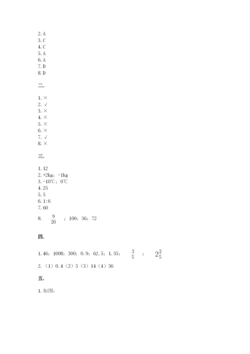 最新西师大版小升初数学模拟试卷含答案【达标题】.docx