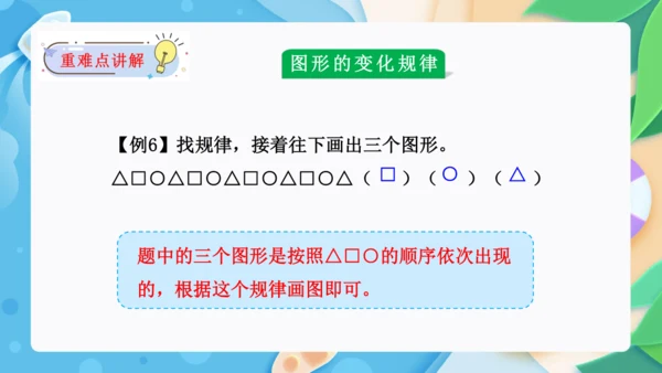 第七单元：找规律单元复习课件(共26张PPT)人教版一年级数学下册