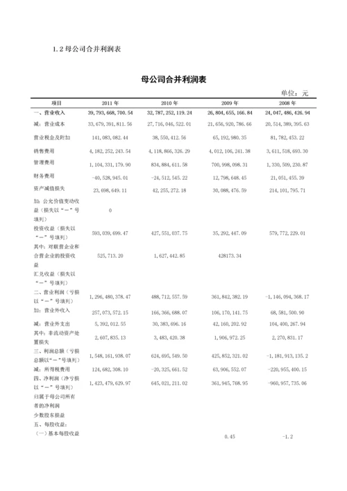 伊利集团财务报表分析.docx