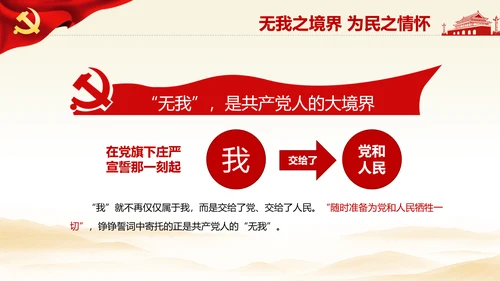 我将无我不负人民学习微党课PPT担当作为