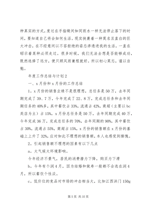 年度工作总结与计划多篇.docx