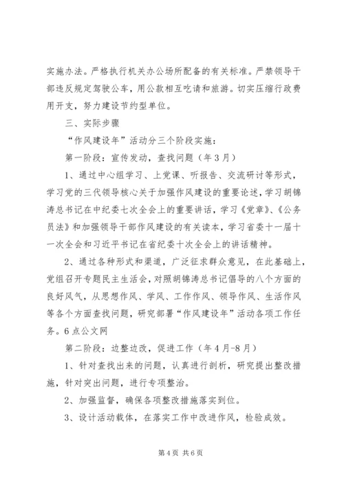 市残疾委员会关于作风建设实施计划 (2).docx