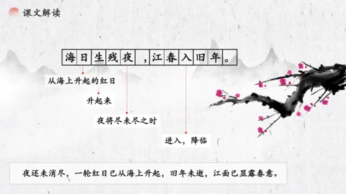 4 古代诗歌四首《次北固山下》  课件(共31张PPT)