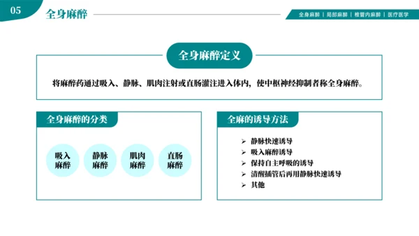 麻醉医师科普医疗手术医学知识培训ppt模板