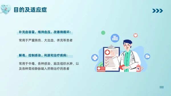 蓝色卡通静脉输液培训PPT模板宣传PPT动态PPT