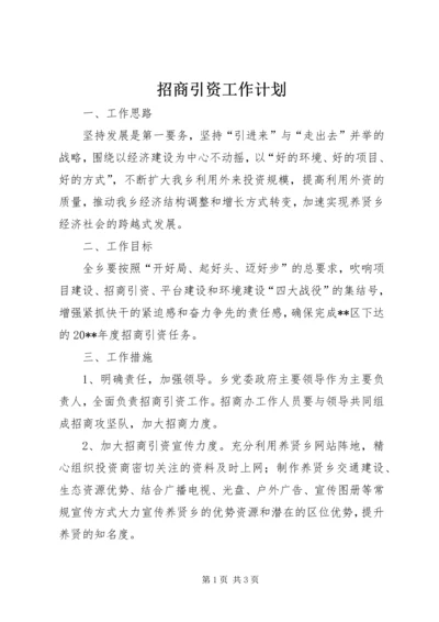 招商引资工作计划 (16).docx