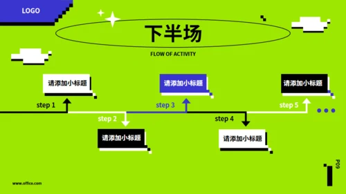 潮玩活动策划书，嫩绿色通用PPT模板