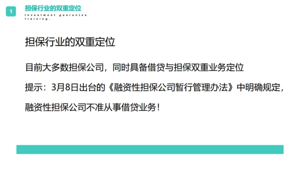 投资担保公司培训通用PPT模板