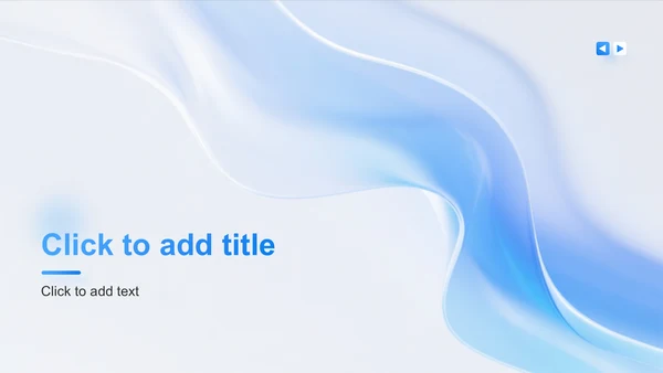 蓝色简约风项目成果展示PPT主题