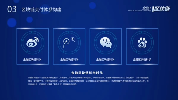 数字经济金融区块链货币PPT模板