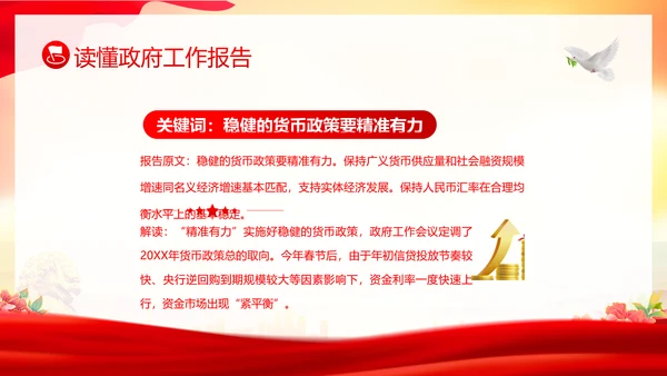 学习全国两会工作报告全国两会政府工作报告PPT课件