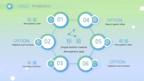 绿色医疗临床护理案例分析动态PPT模板