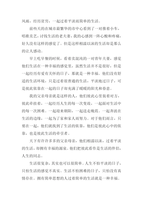 平平淡淡的幸福作文.docx