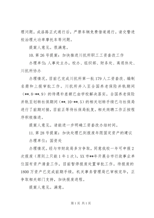 教职工代表大会提案工作报告（五篇）.docx