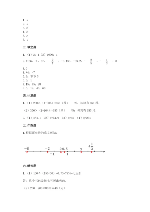 北京市崇文区六年级下册数学期末测试卷及参考答案一套.docx