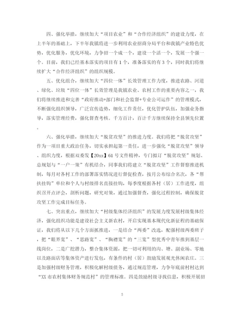 精编之乡镇农业农村工作总结优秀范文.docx