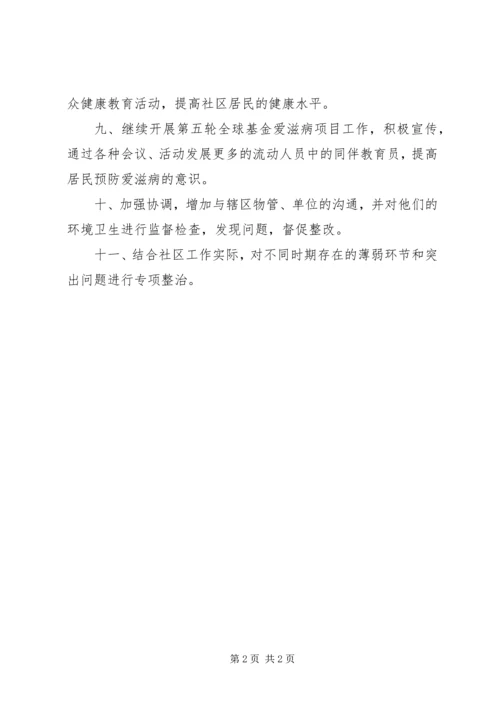 社区城市管理工作计划范文.docx