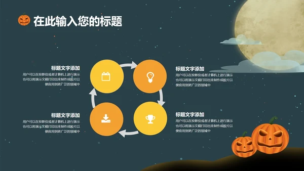 绿色万圣节PPT模板