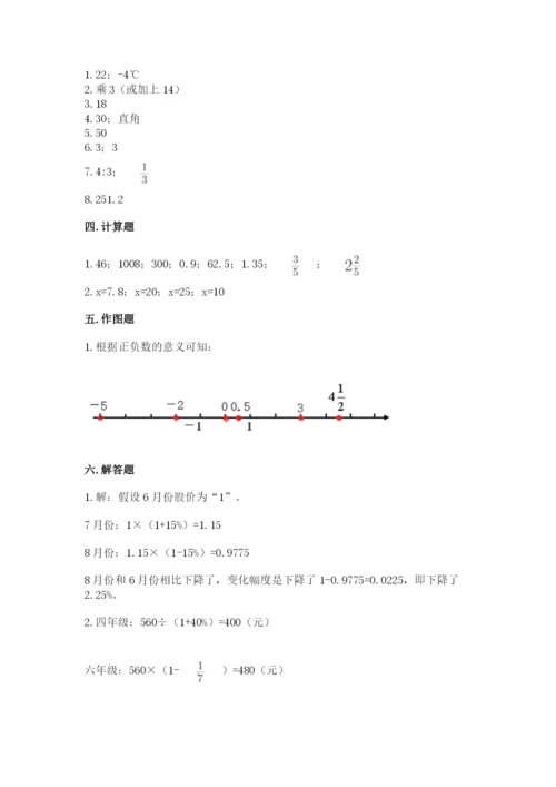 六年级下册数学期末测试卷附完整答案【历年真题】.docx