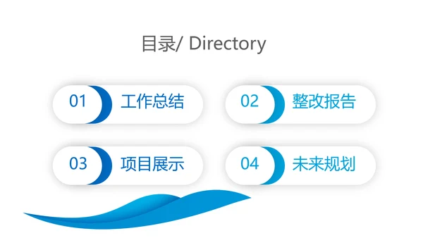 蓝色大气法律法规调研报告动态PPT模板