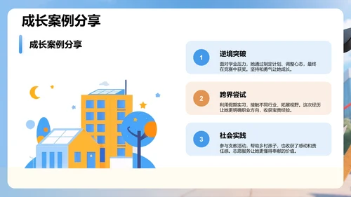 大学生个人成长PPT模板