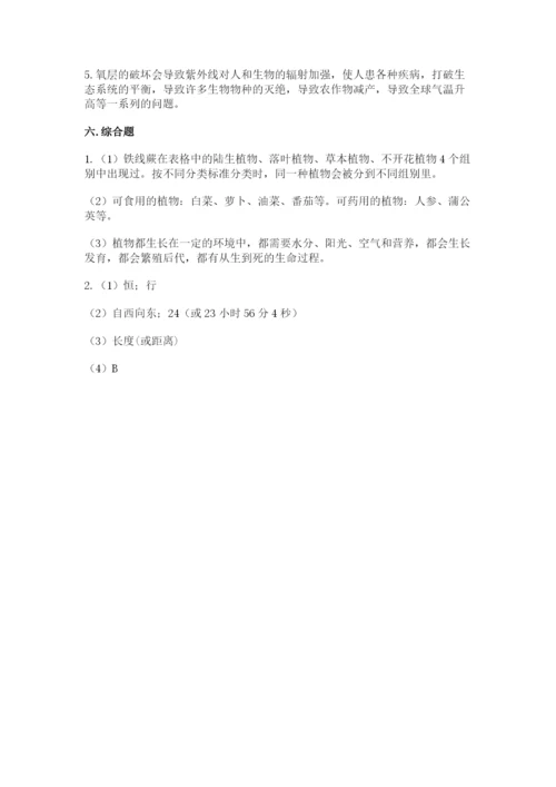 教科版科学六年级下册期末测试卷精品（全优）.docx