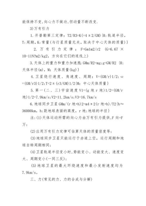 高中物理公式大全一览表.docx