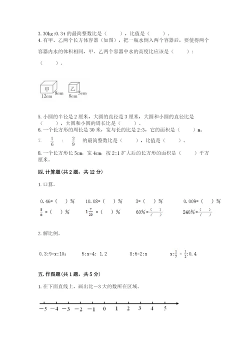 北师大版小学六年级下册数学期末检测试题附完整答案（考点梳理）.docx