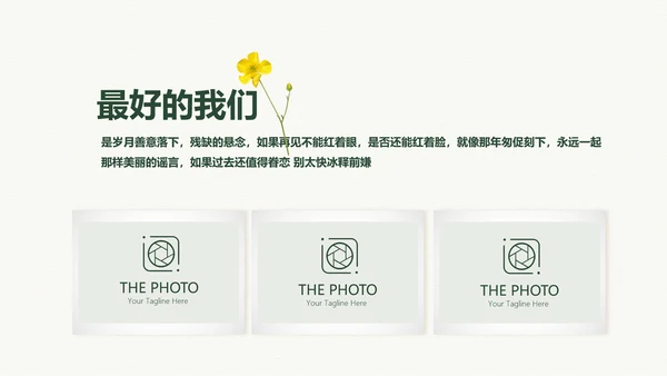 致青春毕业纪念册动态PPT模板