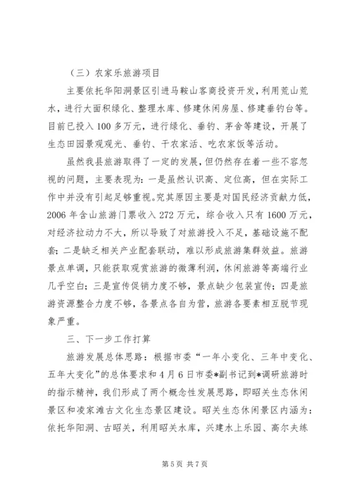 县旅游工作情况汇报 (6).docx