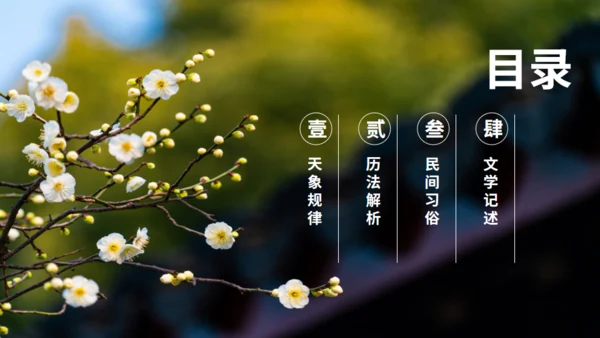 立春春景通用PPT模板