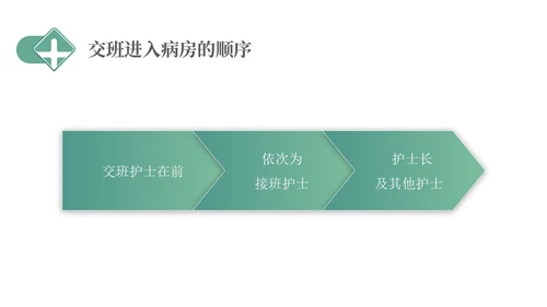 绿色简约医疗护理交接班制度培训PPT