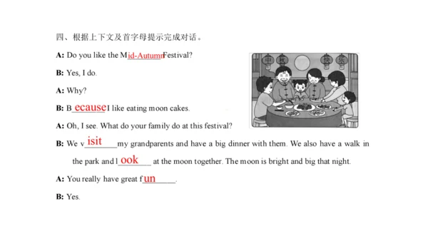 Unit 7 Chinese festivals(复习课件)-2023-2024学年五年级英语下学期