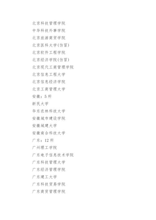 全国392所野鸡大学最新名单.docx